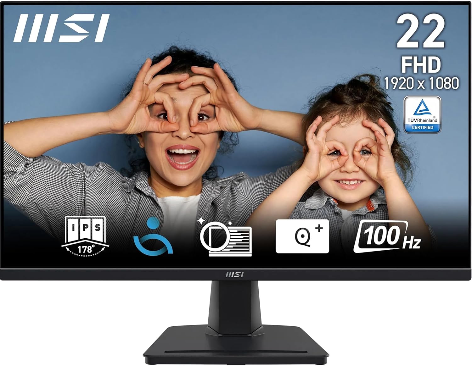 MSI monitor MP225V PRO, 22, FullHD, VA, 300 cd/m2, Adaptive Sync, VGA, HDMI, 100 Hz, 1ms