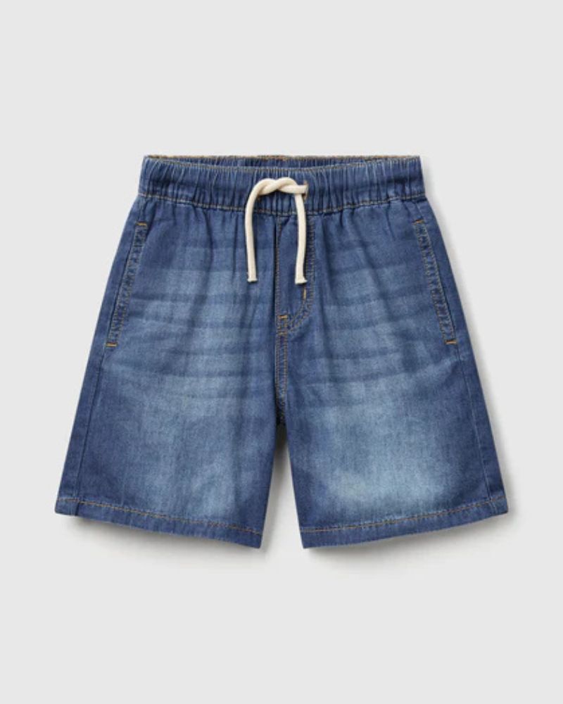 Benetton Bermude za dječake Chambray 4DHJG9034P-901-XX, Tamnoplave