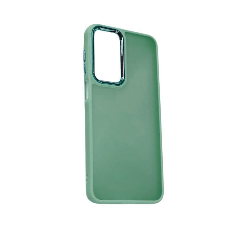 Silikonska maska za mobilni telefon Samsung A56 Frame, Zelena