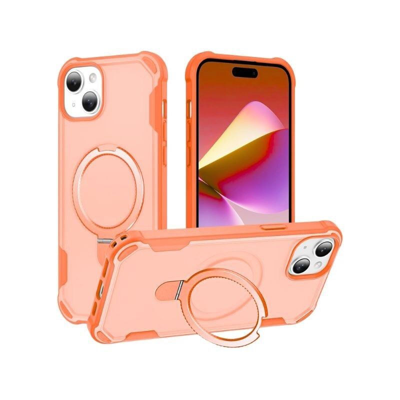 Maska za mobilni telefon iPhone 14 Pro Max, Magsafe Ring, Narandžasta
