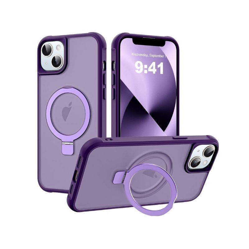 Maska za mobilni telefon iPhone 13, Magsafe Ring, Ljubičasta
