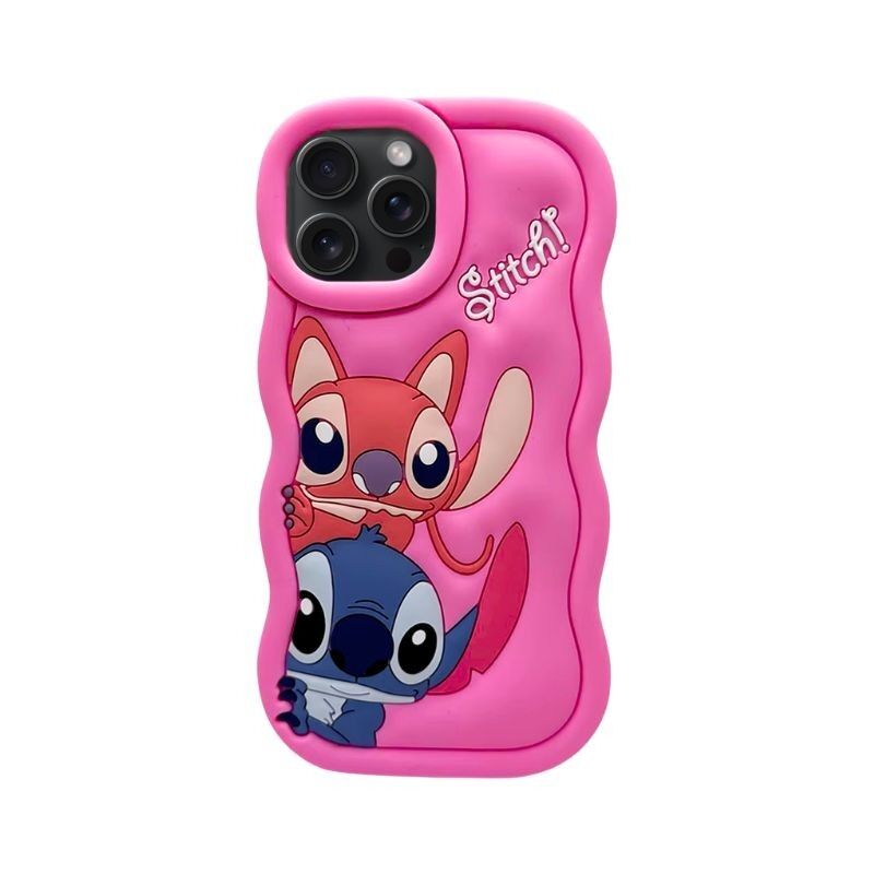 Silikonska maska za mobilni telefon Samsung A26 Stitch, Roza