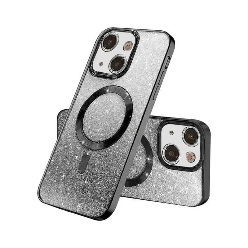 Maska za mobilni telefon Iphone 16, Glitter, Crna
