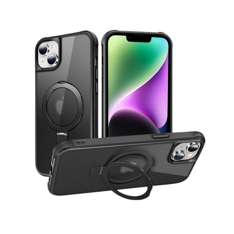 Maska za mobilni telefon Samsung S24 Ultra, MagSafe Ring, Crna