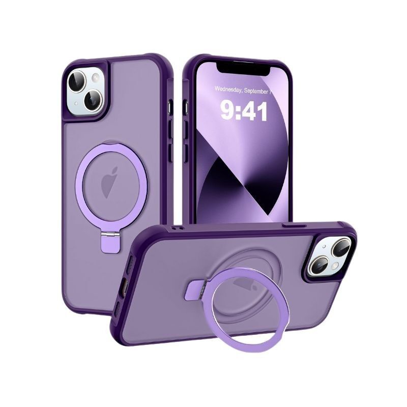 Maska za mobilni telefon iPhone 14 Pro Max, Magsafe Ring, Narandžasta
