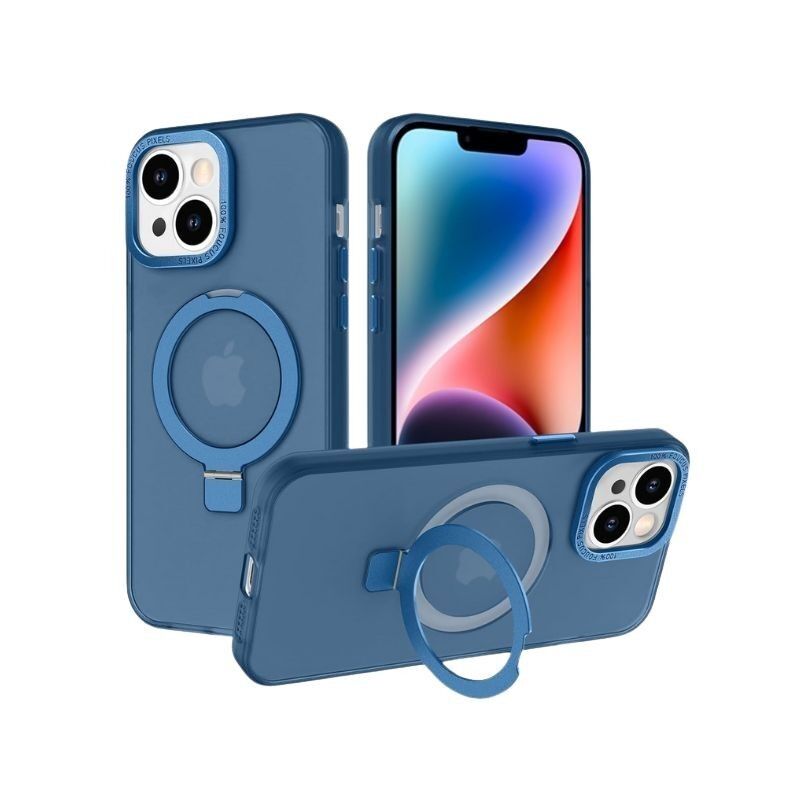 Maska za mobilni telefon iPhone 15 Pro, Magsafe Ring, Plava
