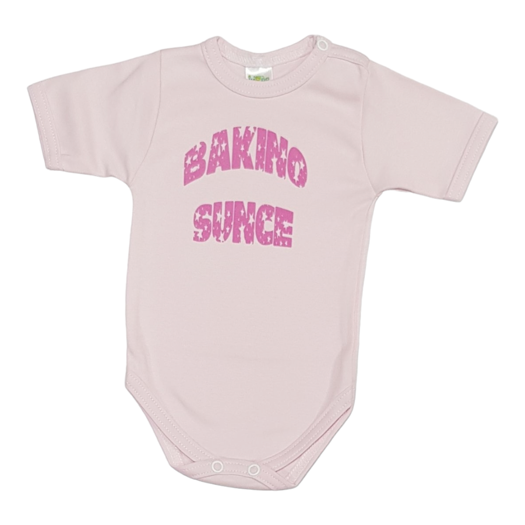 IVONA Bodi za bebe Bakino suce, Roze
