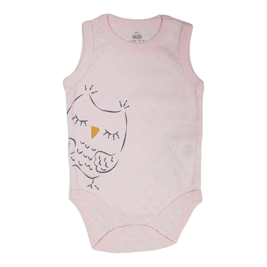 FIM Bodi za bebe Sova, Roze