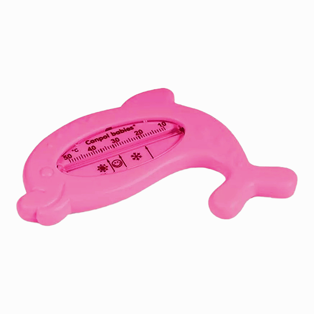 CANPOL Termometar za kupanje beba Delfin, Roze