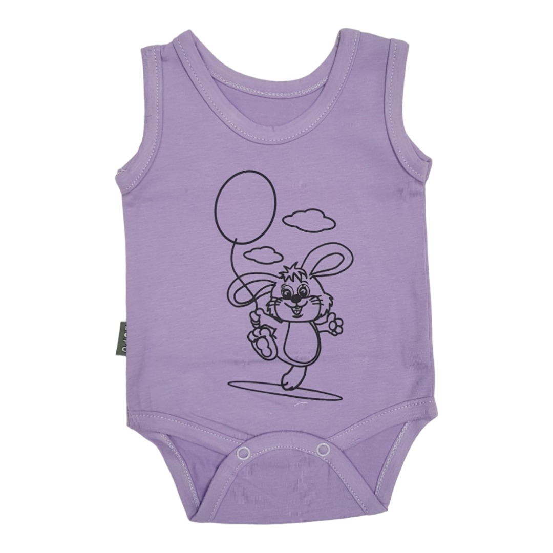LUPO BAMBINO Bodi za bebe Zeka, Ljubičasti