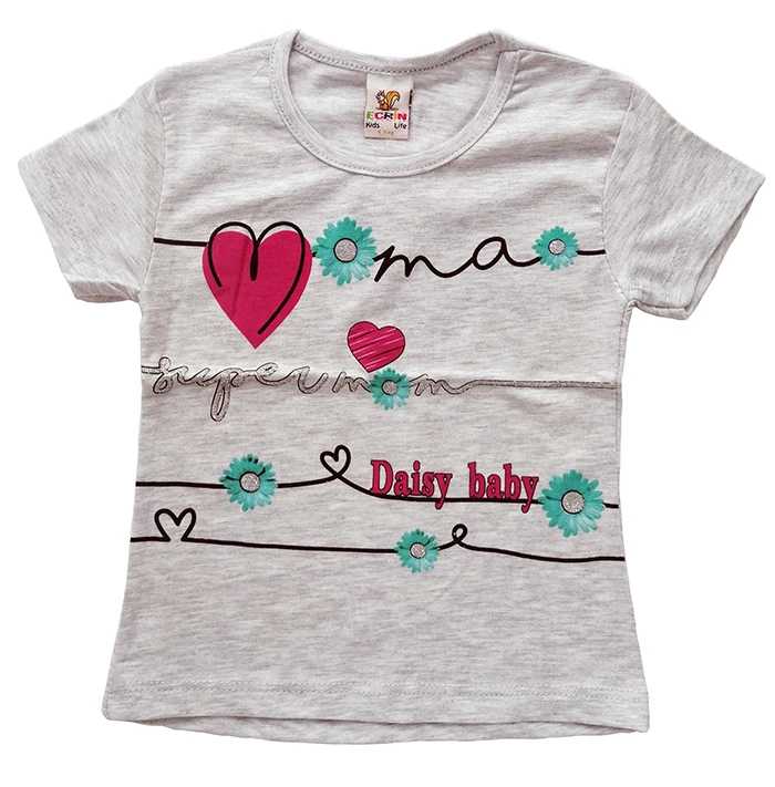VRABAC Majica za bebe Super mom, Svetlosiva
