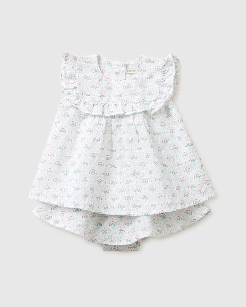 Benetton Komplet za bebe 4NVDAK001W-68A-68, Plavi