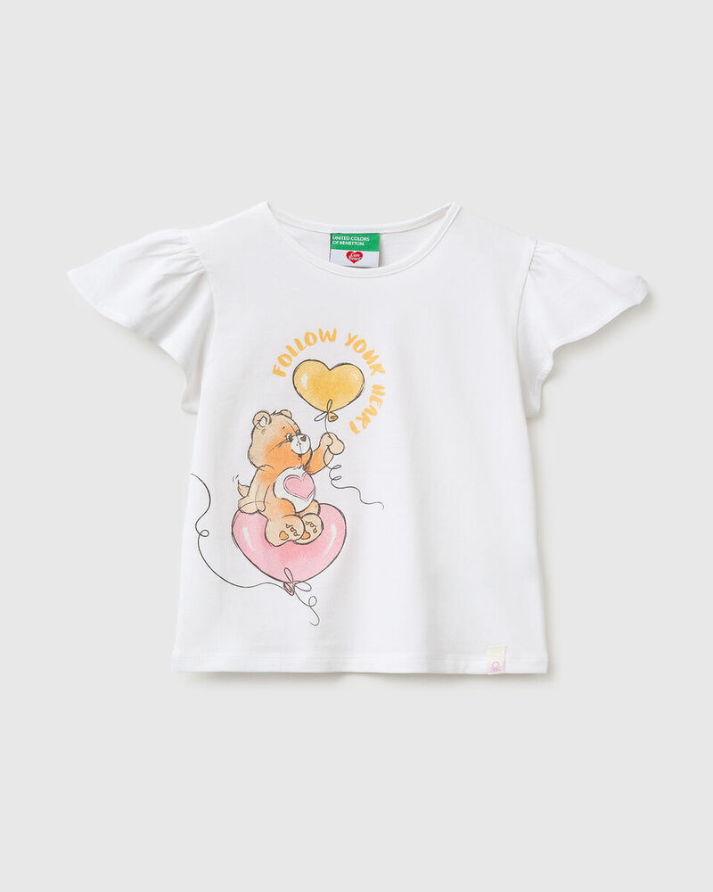 Benetton Majica za bebe Care Bears 3I1XG10MCP-101-90, Bijela