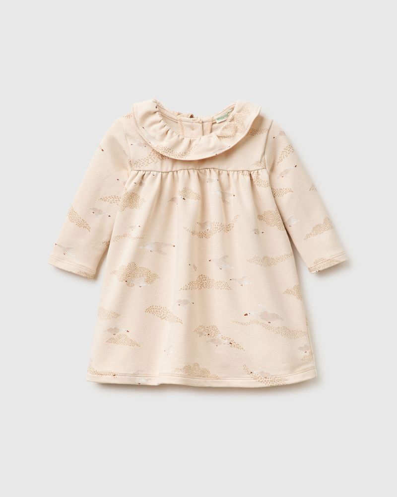 Benetton Haljina za bebe 3IEDAV00OW-61Q-74, Bež