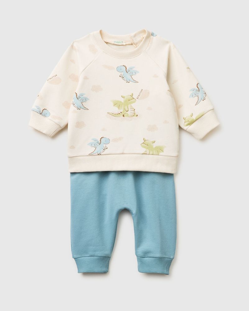 Benetton Komplet za bebe 3IEDAK01OW-906-68, Šareni