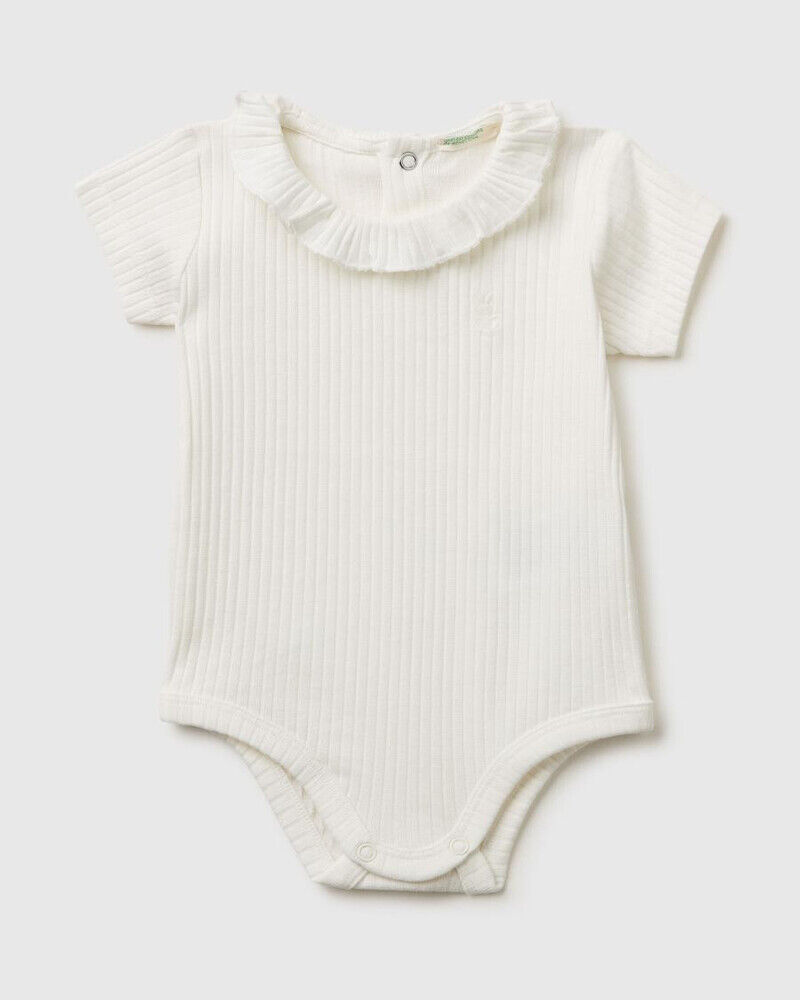 Benetton Bodi za bebe 3F1EAB00VW-074-62, Bijeli