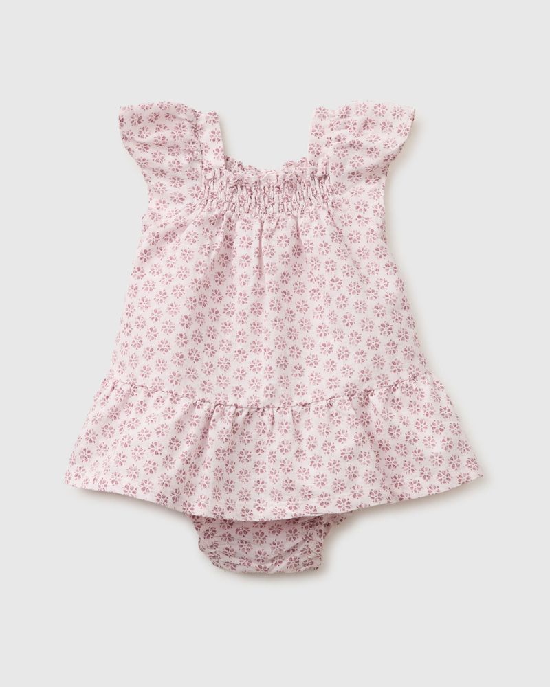 Benetton Cvjetna haljina za bebe 4QBQAV00WW-68E-68, Roze