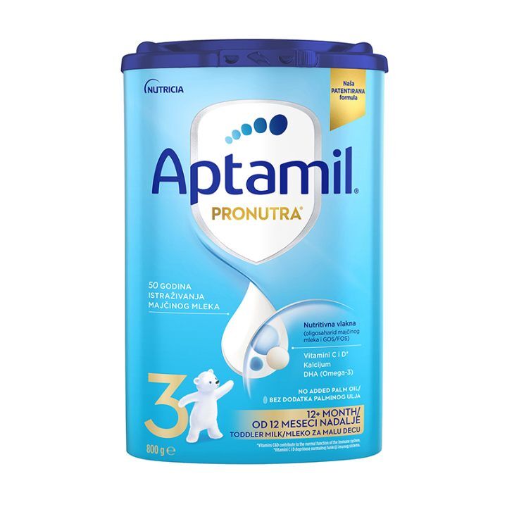 Nutiricia Mlečna formula za bebe Aptamil pronutra 3, 800g
