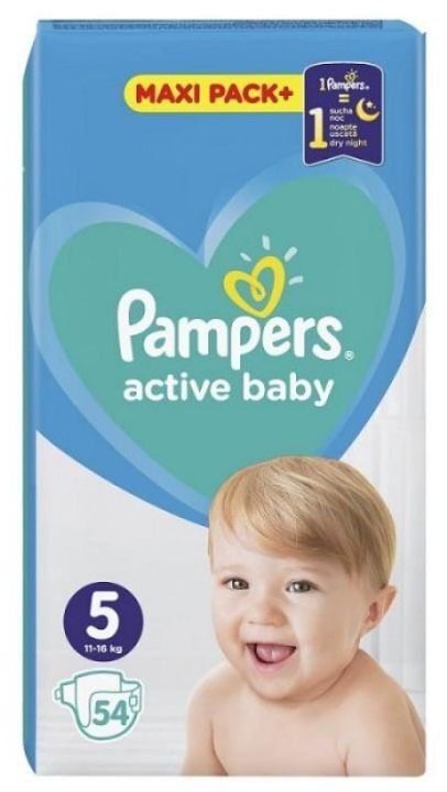 Pampers Pelene Active Baby 5, 11-18 kg, 54/1