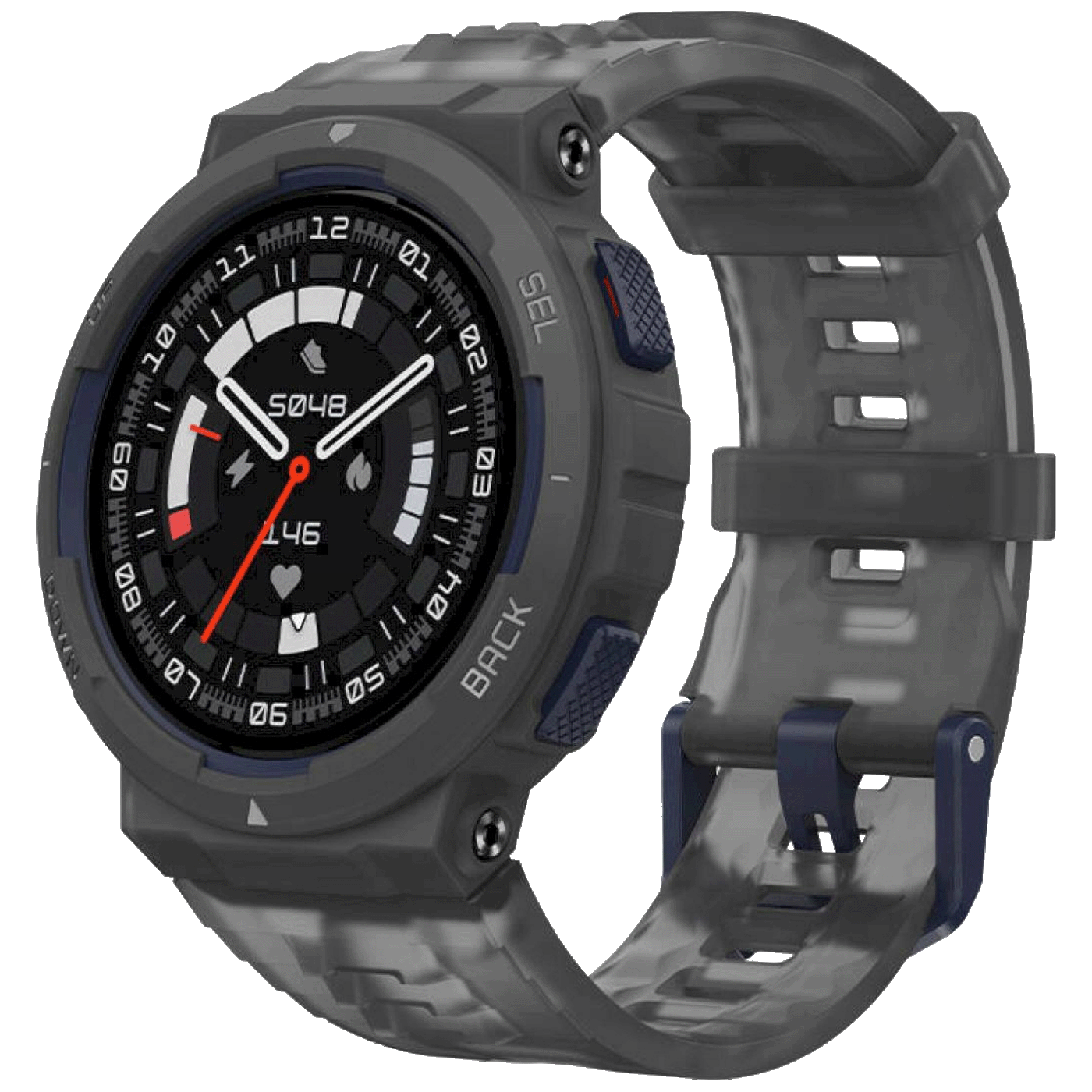 PAMETNI SAT AMATFIT T-REXULTRA ABYS BLACK 1.39 AMOLED 10ATM