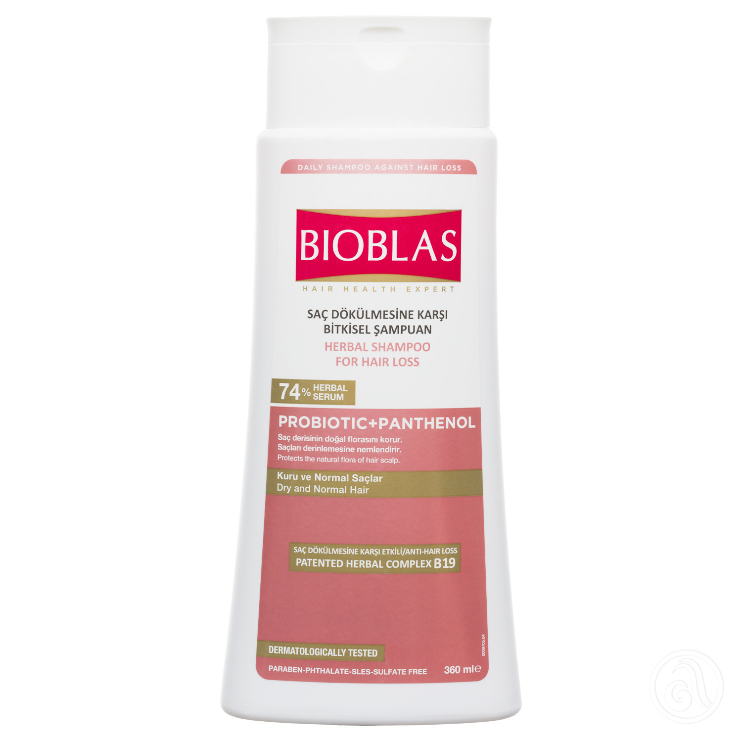 BIOBLAS Šampon protiv opadanja kose probiotik i pantenol 360ml