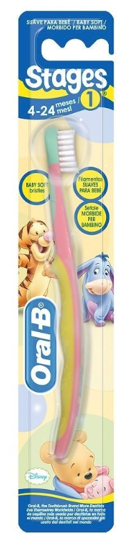 ORAL B Stages 1 Dečija četkica za zube, 4-24 meseca, Mekana