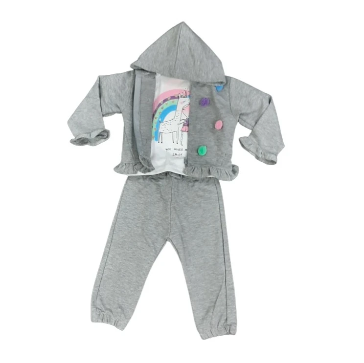 Komplet za bebe 7706, Sivi