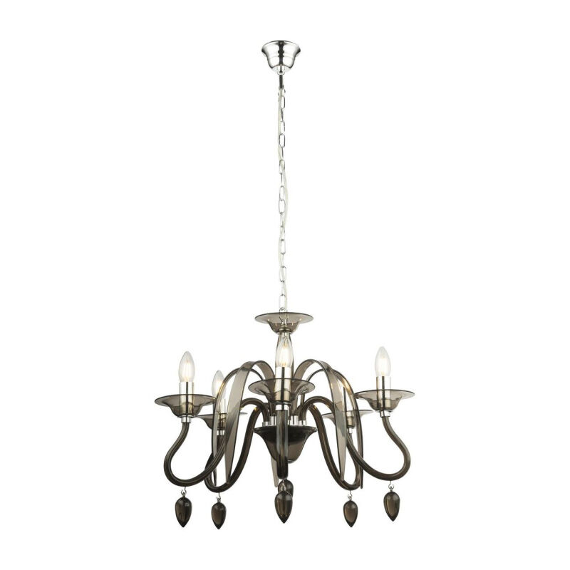Globo Lighting Luster Sissy 63148-5, Srebrne boje