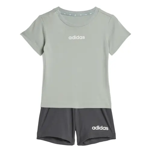 Adidas Set majica i šorts za dečake I Lin T-Set 160 Wosa/White/White, Zeleni