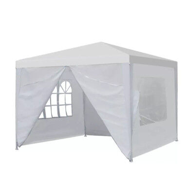 MultiGarden Vrtni komercijalni paviljon šator, 4 zida, 3x3m, Bijeli
