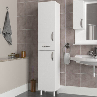 Hanah Home Ormaroć za kupatilo Selin, 179x35x31.3cm, Bijeli
