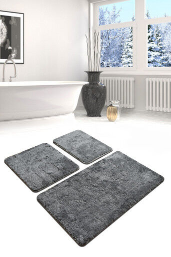 L'essential Maison Set otirača za kupatilo Havai, 3 komada, Sivi