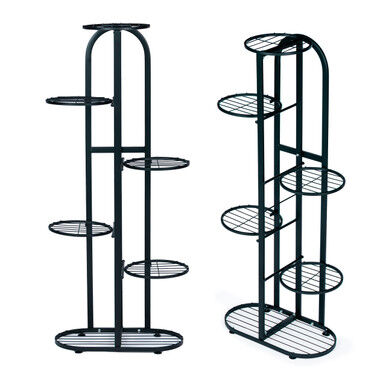 ModernHome Stalak za cvijeće, 6 razina, 106x47x23.5cm, Crni