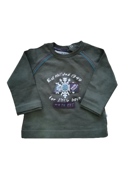 Majica za bebe dugih rukava KNZ1042573, Maslinasta