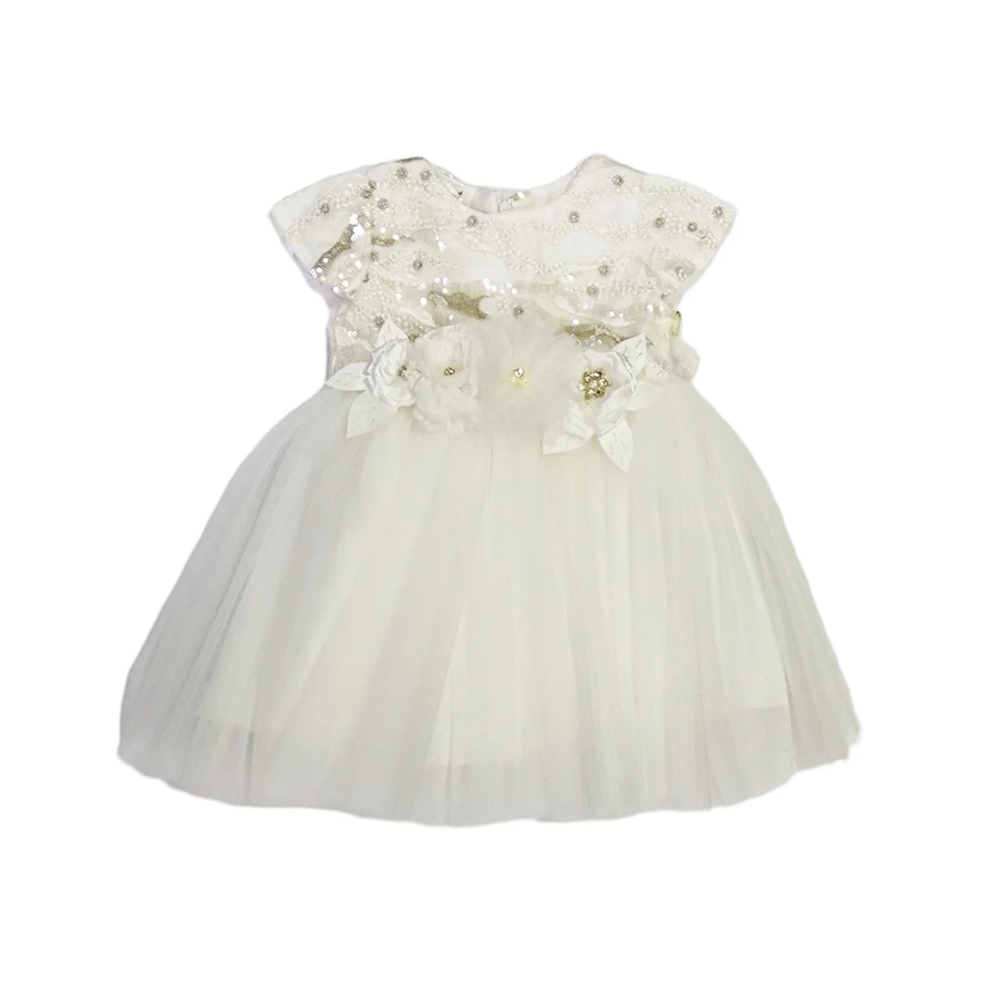 Haljina za bebe 4236, Bela
