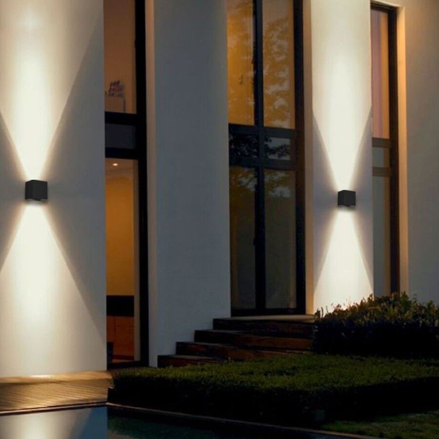 E-light Zidna lampa E-light SQ 6W 3000K crna