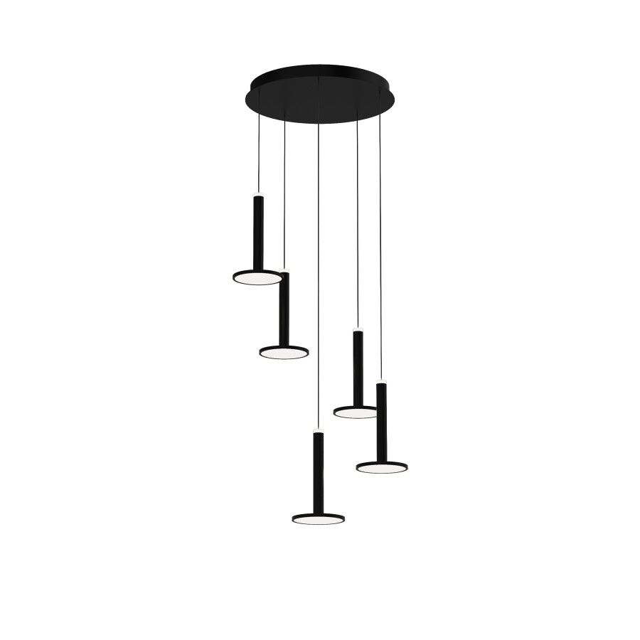 MSL Visilica LED Talisman MSL-1714302-5A crna okrugla