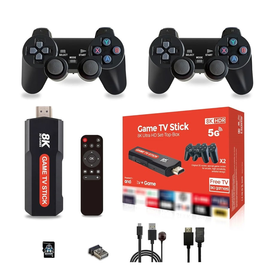 Android TV + Game TV Stick 8K Ultra HD Set-Top-Box