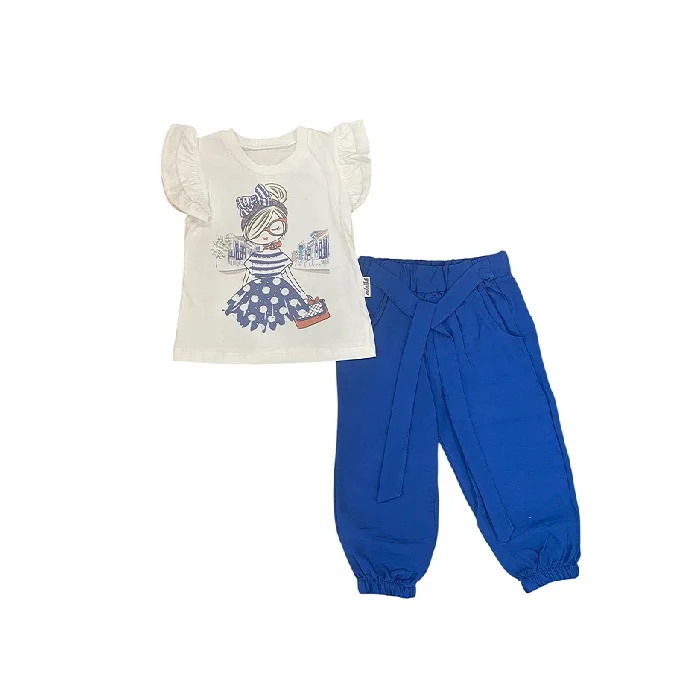 Komplet majica i pantalone za decu 3530612, Beli