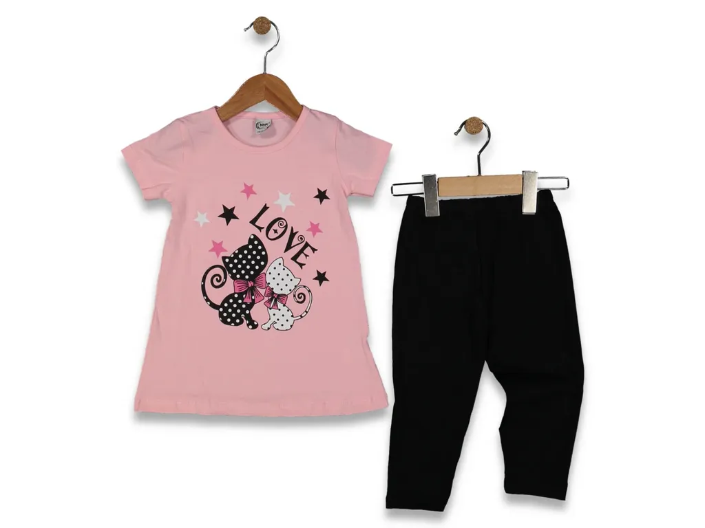 Komplet majica i helanke za decu 125232, Roze