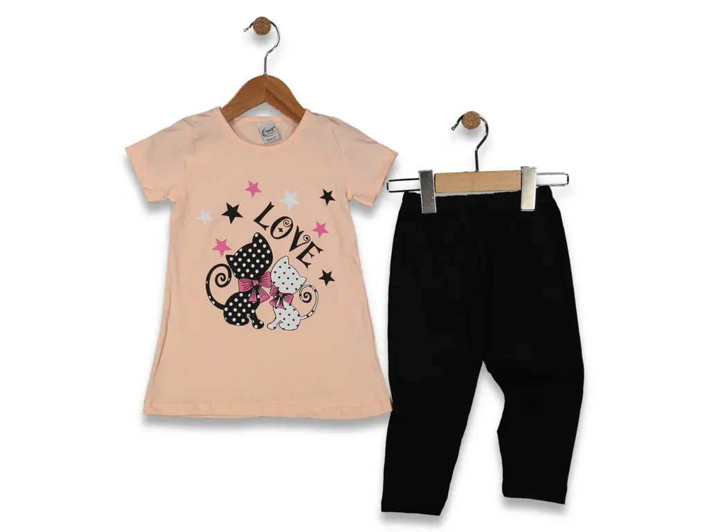 Komplet majica i pantalone za decu 125232, Breskva