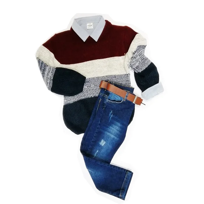 Komplet džemper i pantalone 20273, Šareni
