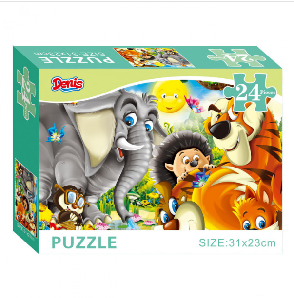 DENIS TOYS Puzzle 24 komada Divlje životinje