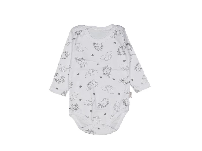 VRABAC Bodi za bebe dugih rukava 203621, Beli