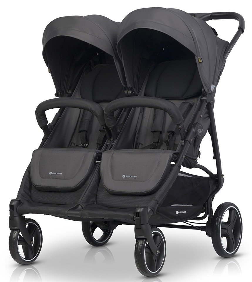 EURO-CART Kolica za blizance Doblo, Siva