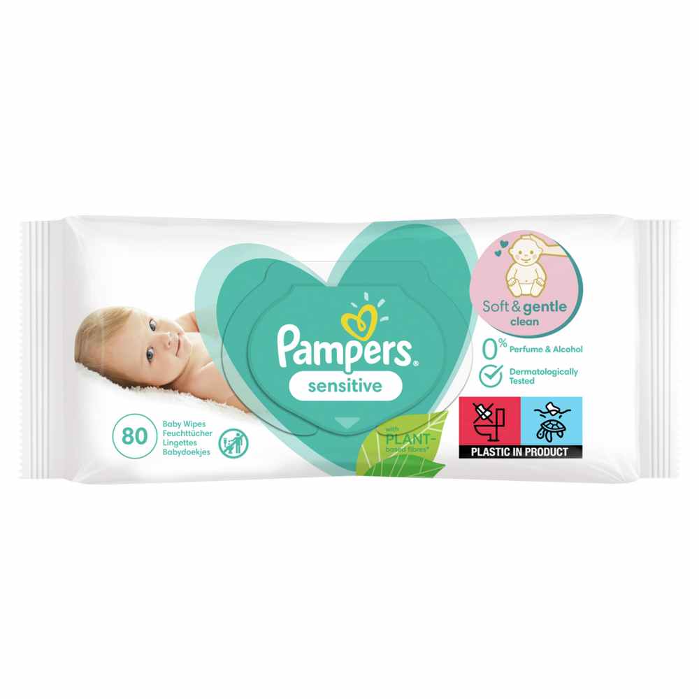 Pampers baby vlažne maramice sensitive 80kom