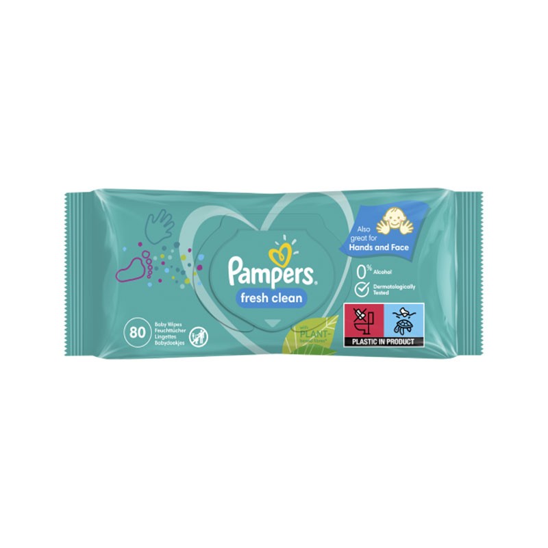 Pampers Fresh Clean vlažne maramice 80 komada