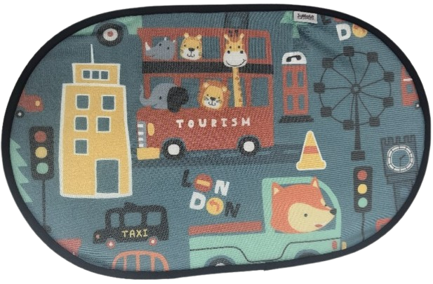 Jungle Zaštita od sunca za prozor u autu Tourism, 31x51 cm, Šarena