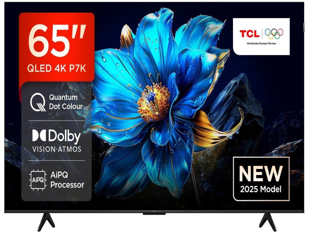 TCL Televizor P7K 4K QLED, 65", 4K UHD 3840x2160, Smart, Google TV