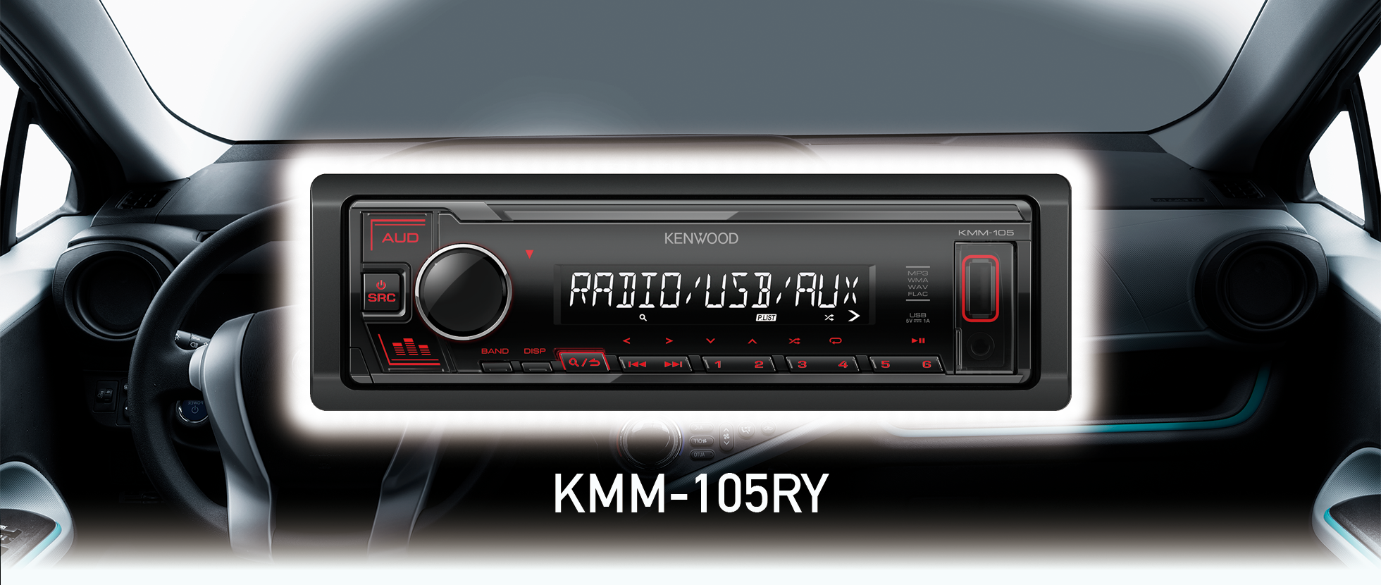 KENWOOD Аудио Ресивер За Автомобил Со USB KMM-105GY | Најголема онлајн ...